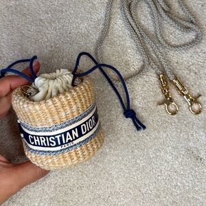 Dior Beige Woven Mini Bag